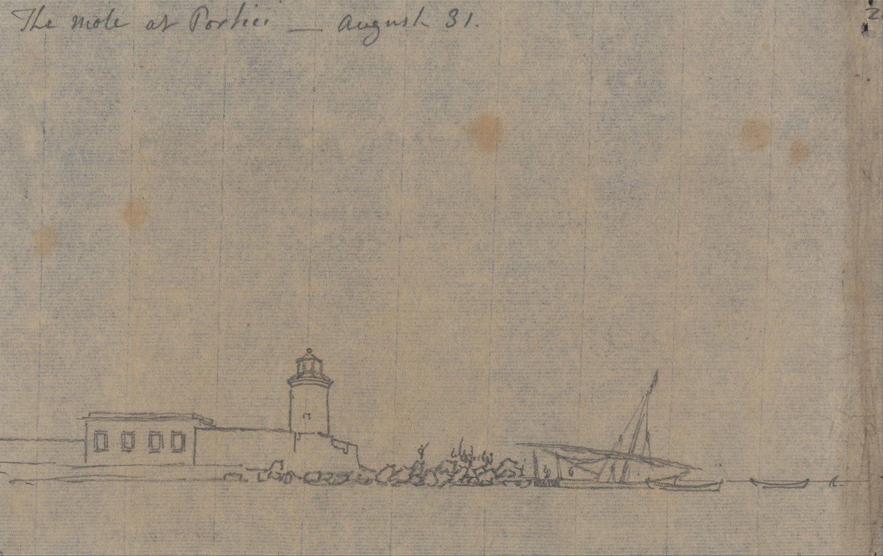 El muelle en Portici, 31 de agosto de John Robert Cozens