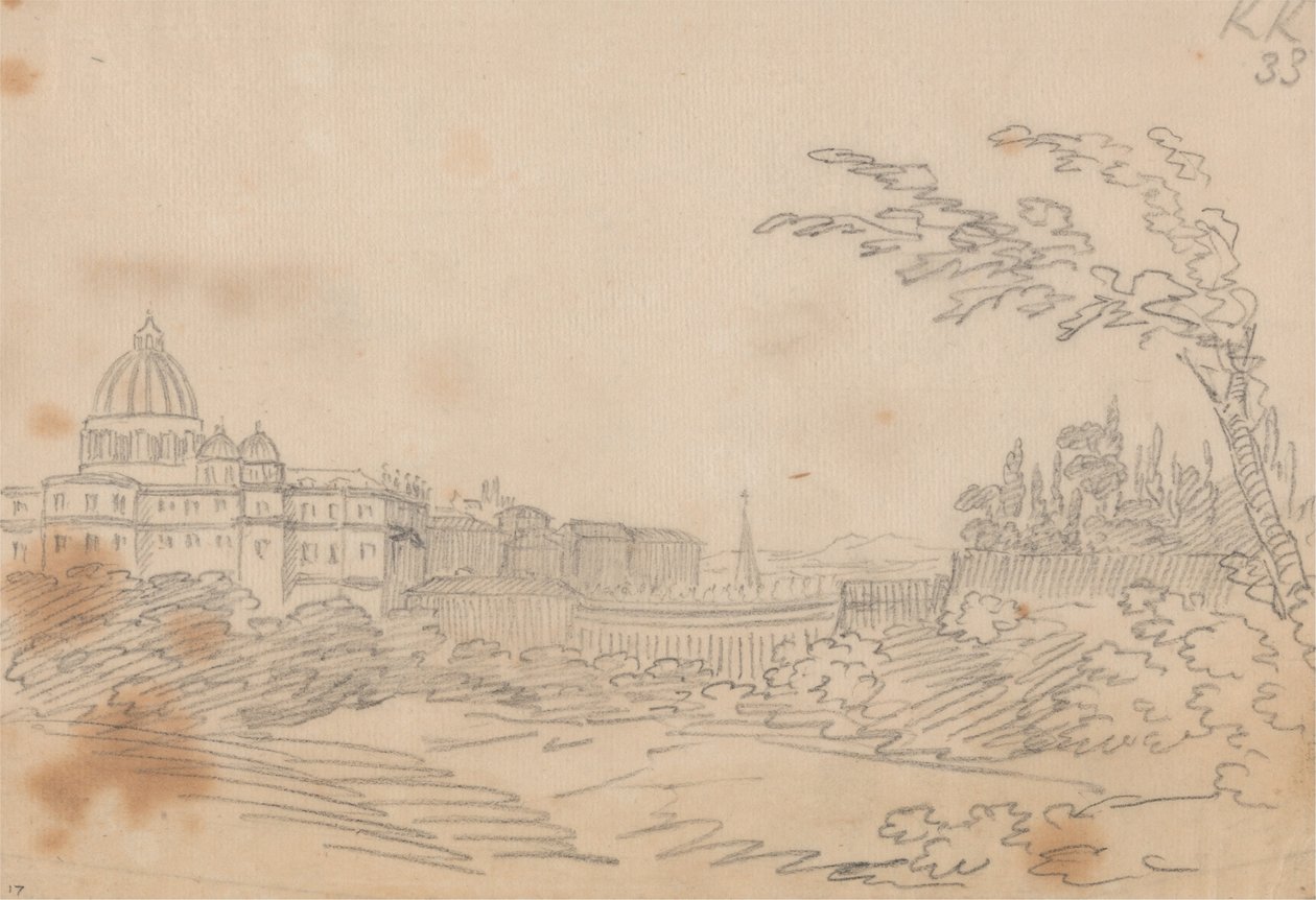 Vista del Vaticano de John Robert Cozens