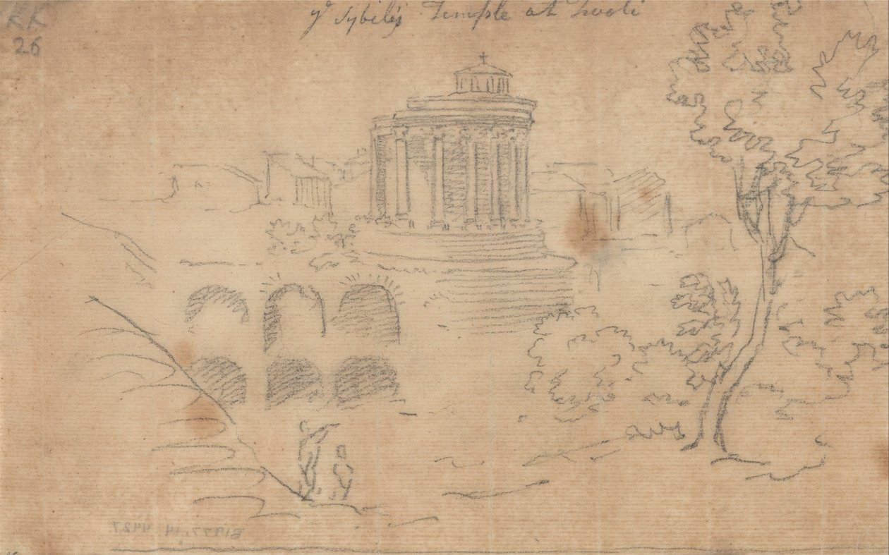 El templo de las Sibilas en Tívoli de John Robert Cozens