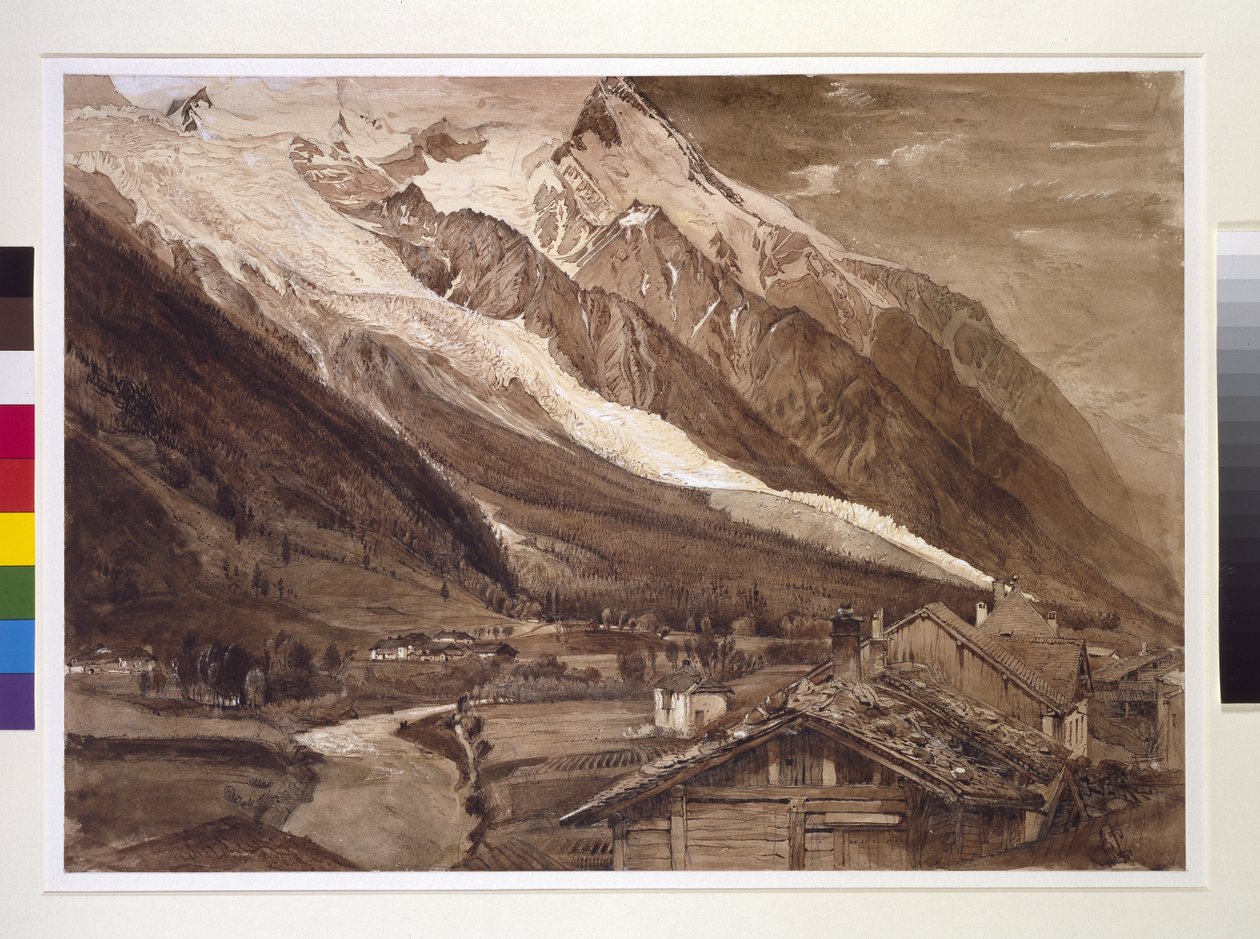 Recto: El glaciar des Bossons, Chamonix, junio de 1849 de John Ruskin
