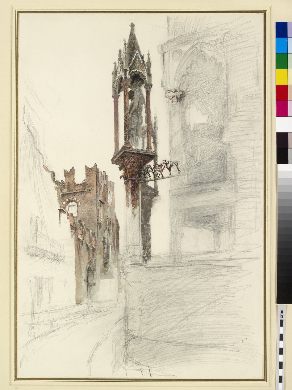 La Tumba de Cansignorio (d.1375), Santa Maria Antica, Verona de John Ruskin