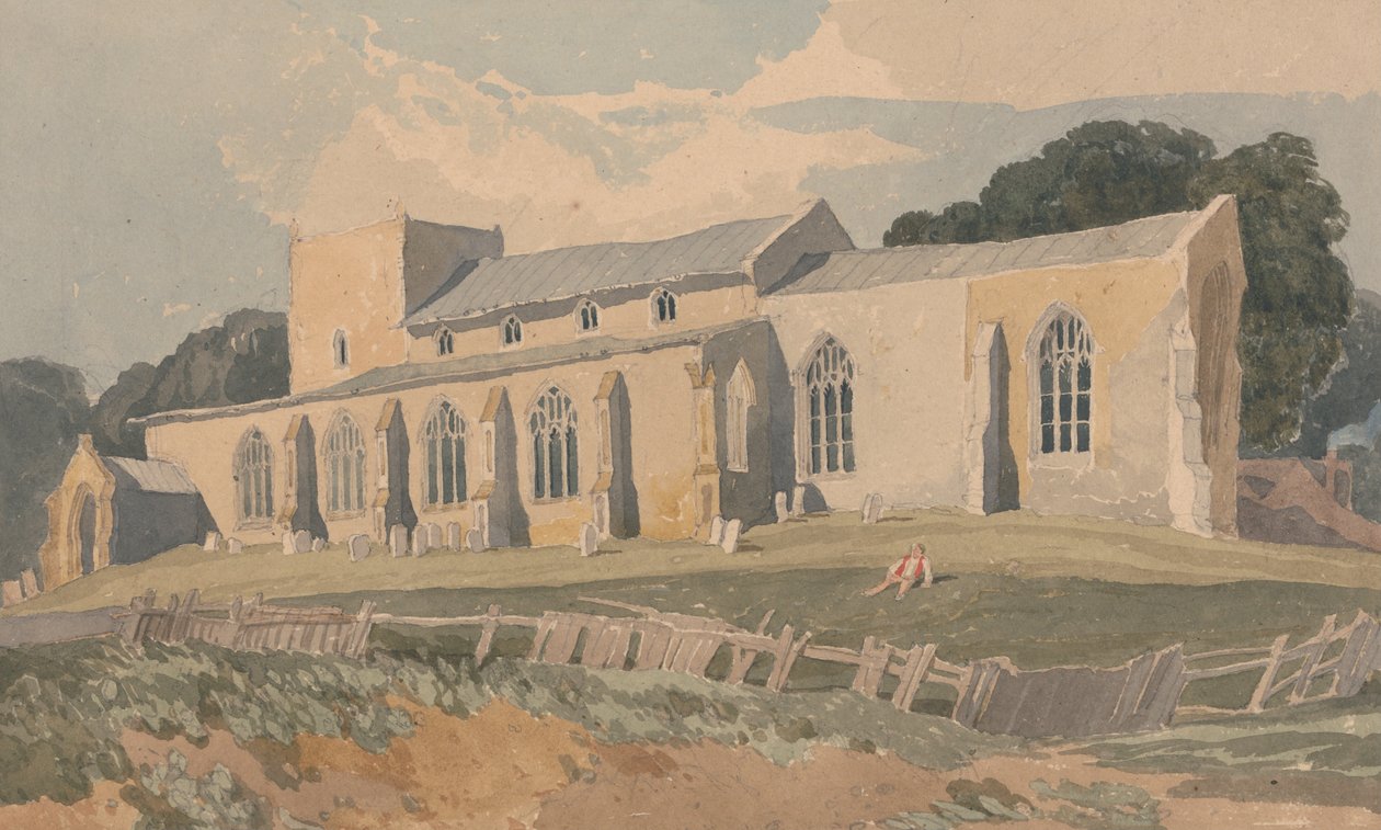 Iglesia de Blickling, Norfolk, desde el Sureste de John Sell Cotman