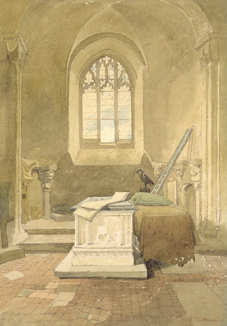 Capilla de Jesús, Catedral de Norwich, c.1807 de John Sell Cotman