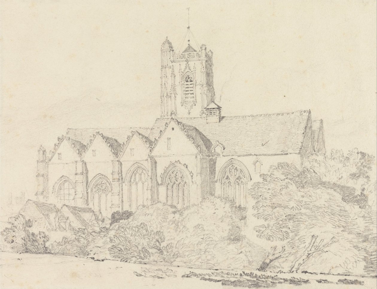 La Iglesia de San Juan, Peronne (Somme) de John Sell Cotman