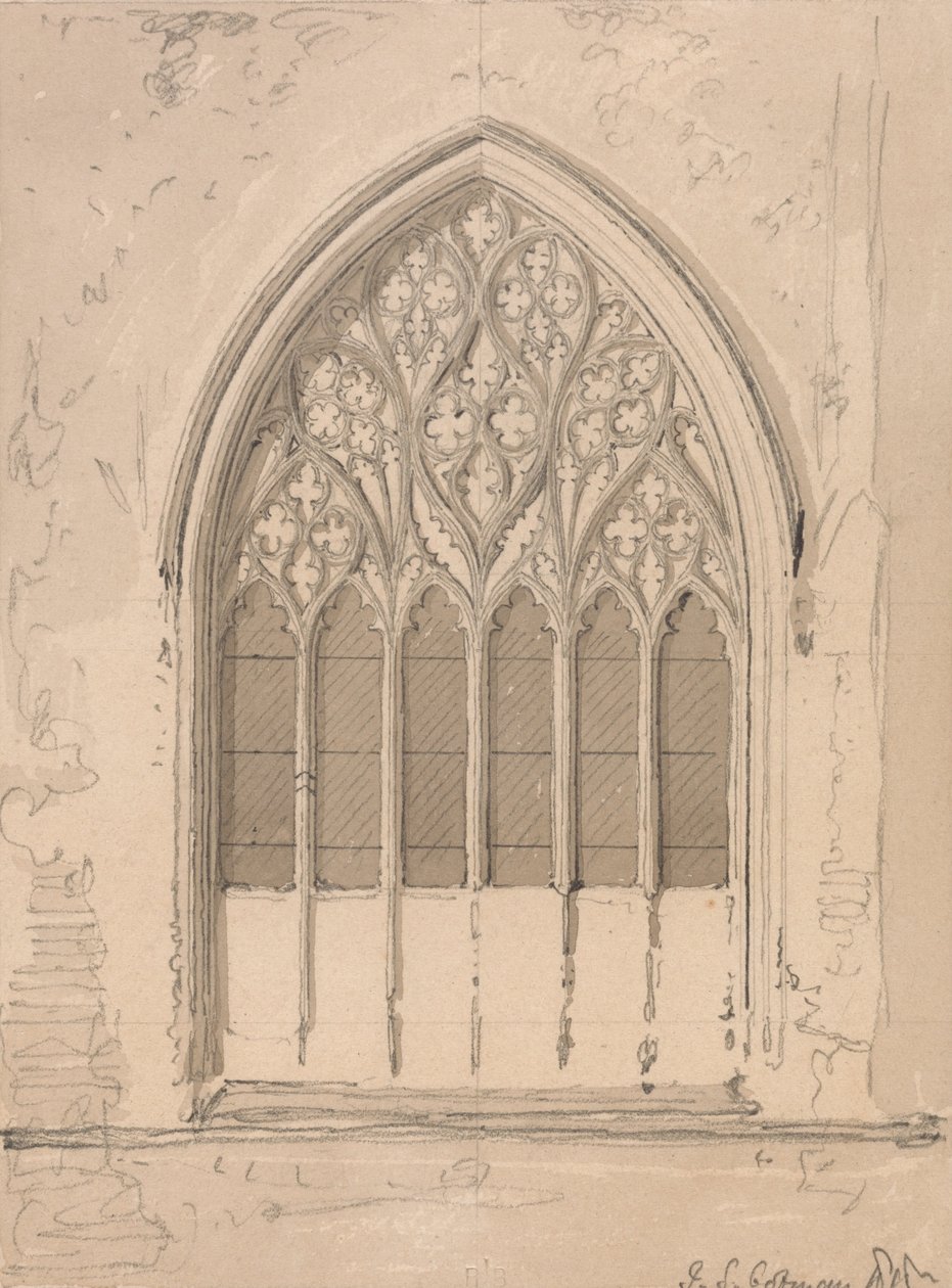 Ventana oeste de la iglesia de Snettisham, Norfolk de John Sell Cotman