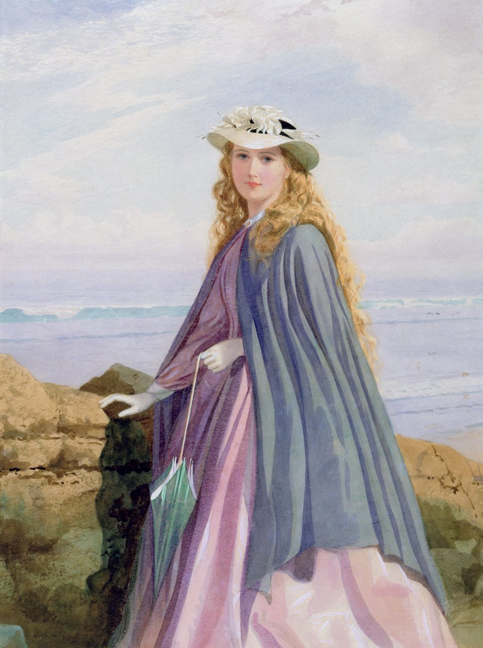 Una dama junto al mar de John Simmons