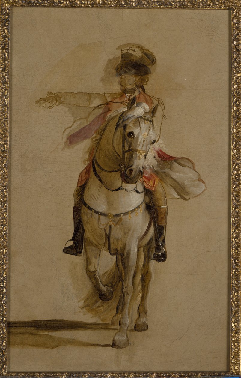 General George Augustus Eliott en un Caballo Gris, estudio para 