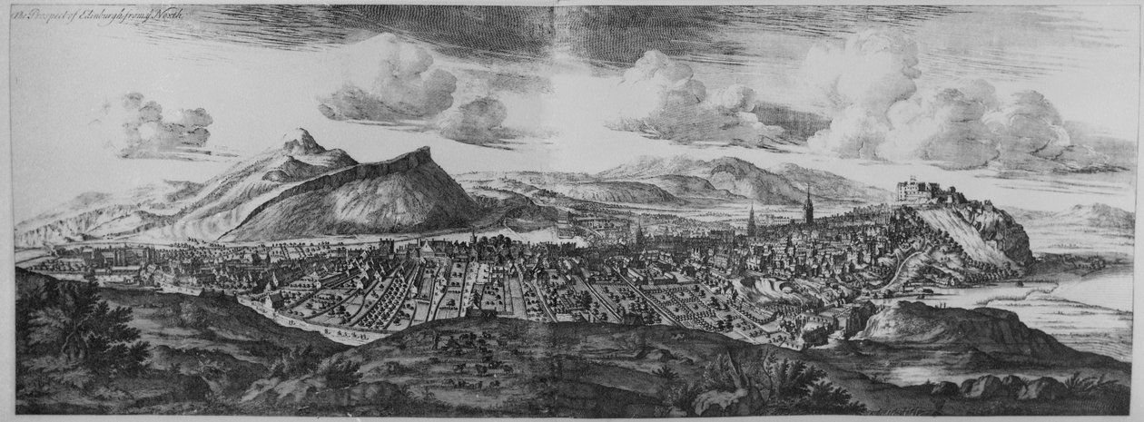 La perspectiva de Edimburgo desde el norte, de 