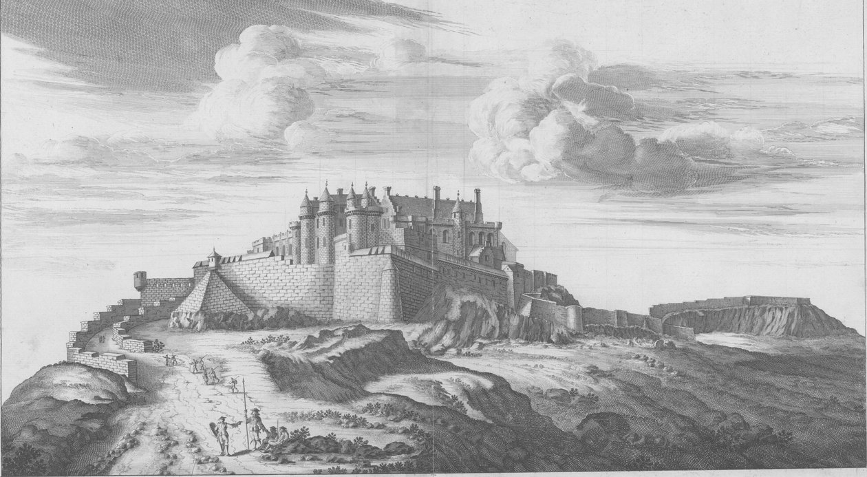 La perspectiva del castillo de sus majestades de Sterling de John Slezer