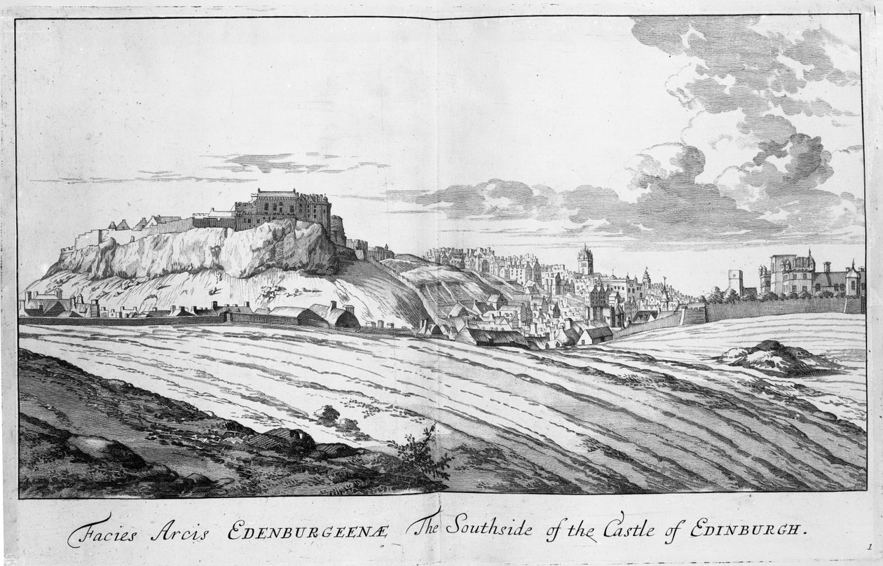 El Lado Sur del Castillo de Edimburgo, de 