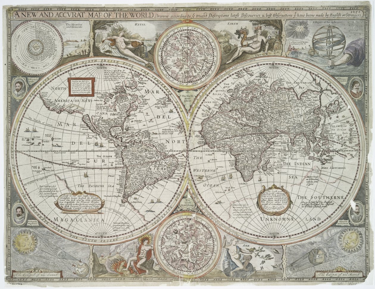 Un nuevo y preciso mapa del mundo de John Speed