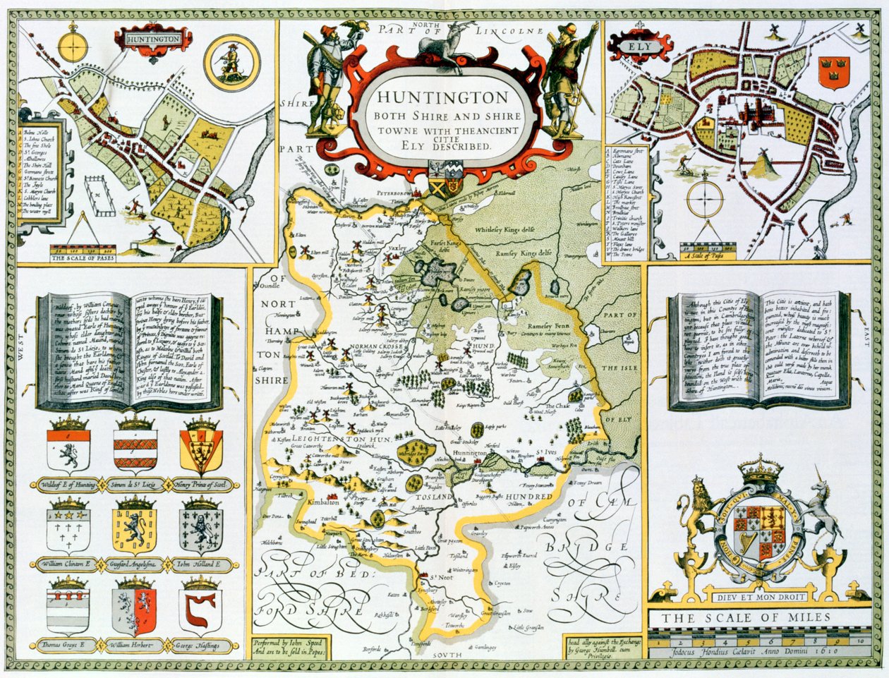 Huntington, grabado por Jodocus Hondius de 