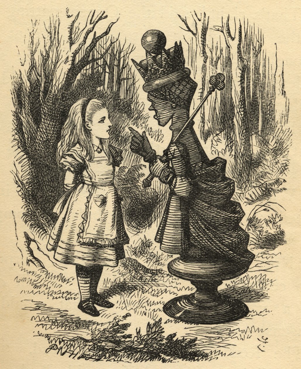 Alicia y la Reina Roja, ilustración de 