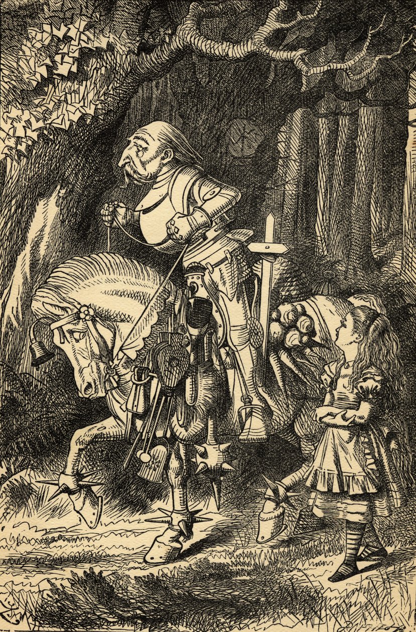 Alicia y el Caballero Blanco, ilustración de 