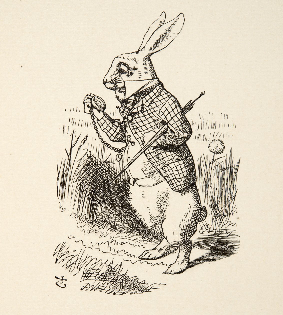 El Conejo Blanco, de Las aventuras de Alicia en el país de las maravillas de Lewis Carroll, publicado en 1891 de John Tenniel