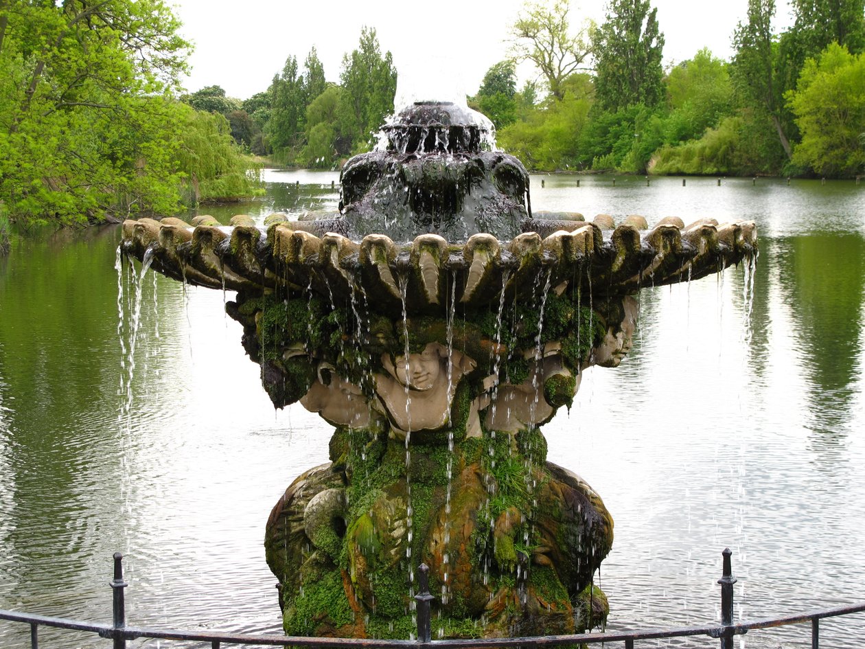 Fuente en el Jardín Italiano, 1861 de John Thomas