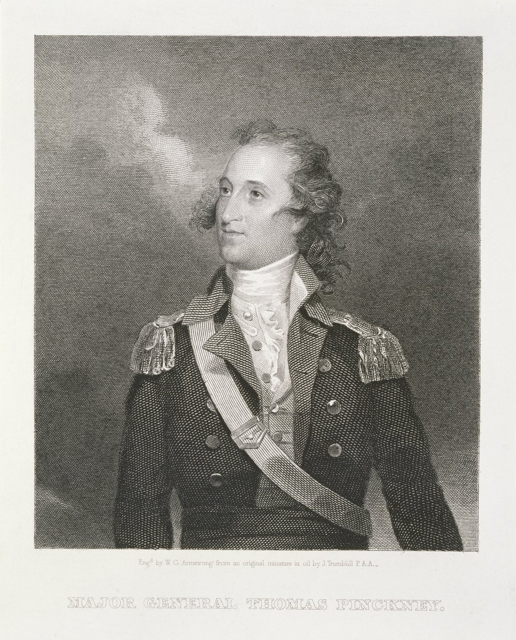 Mayor General Thomas Pinckney (1750-1828) grabado por William G. Armstrong de John Trumbull