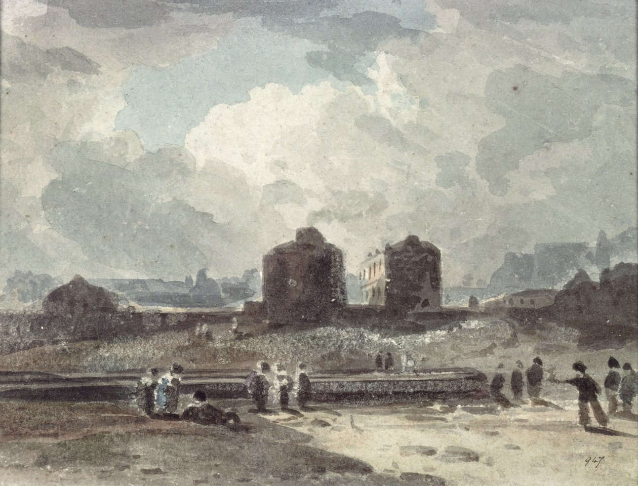 Escena costera de John Varley