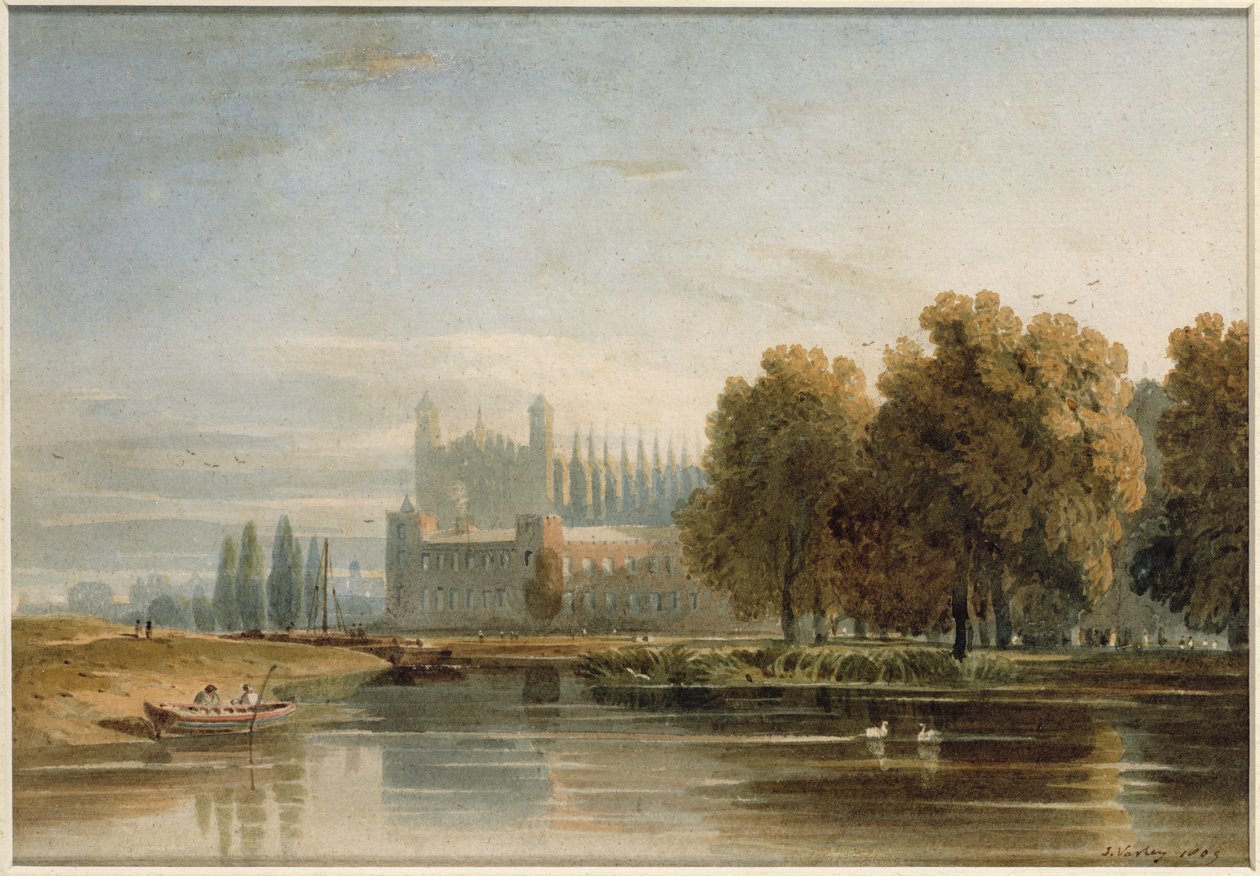 Vista del Colegio Eton de John Varley