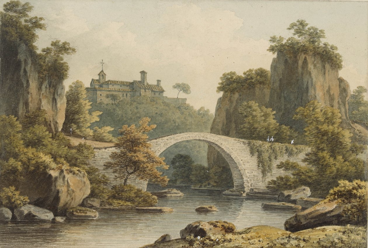 Una vista de Civita Castellana de John Warwick Smith