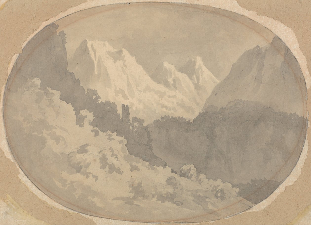 Escena Alpina de John Warwick Smith