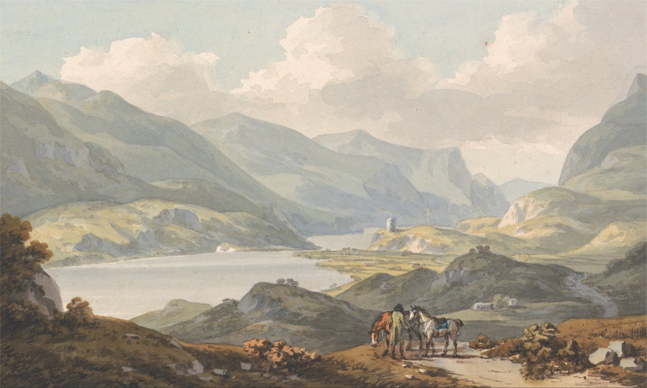 Los lagos de Llanberis de John Warwick Smith