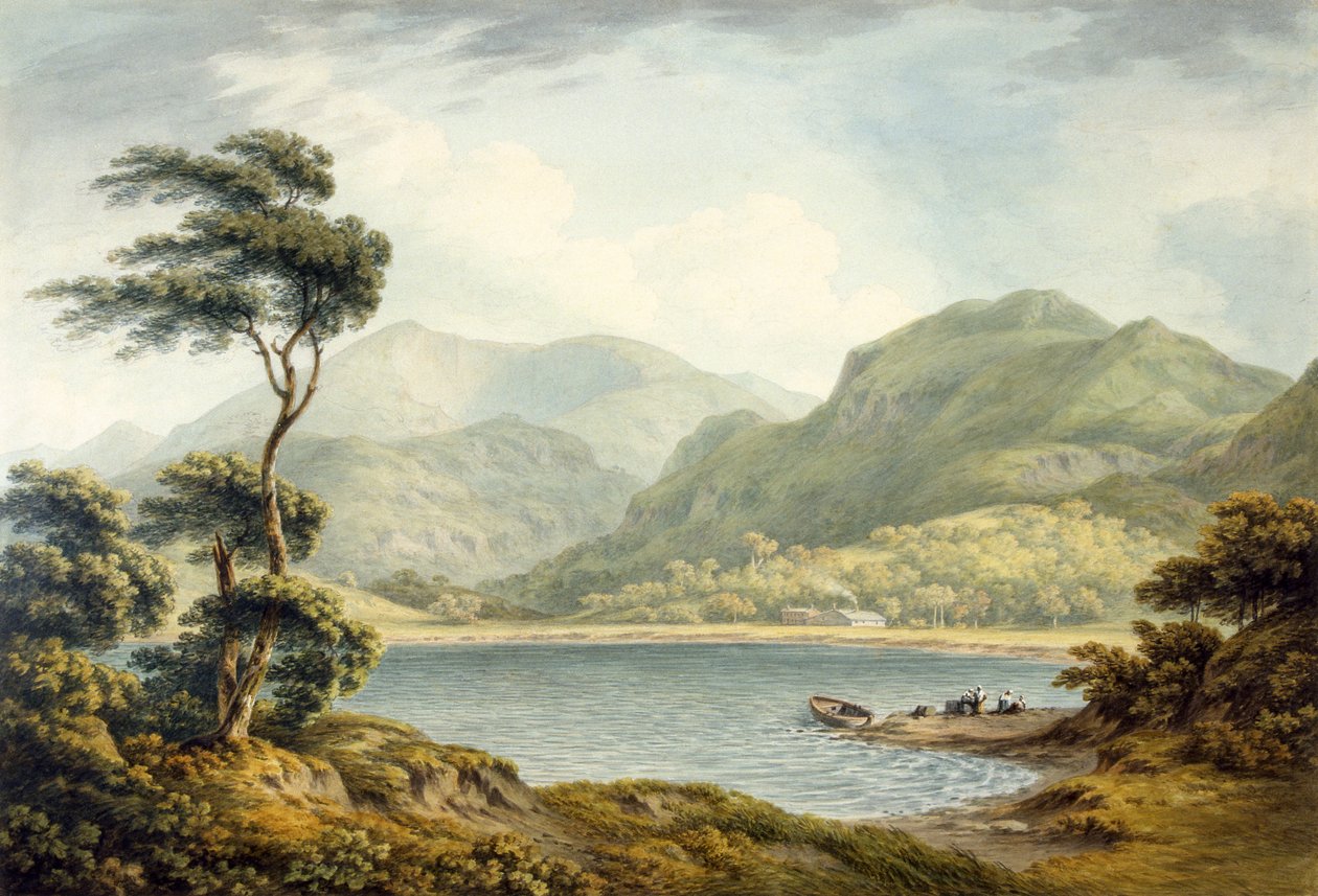 El Extremo Superior del Lago Coniston, Lancashire, 1801 de John Warwick Smith