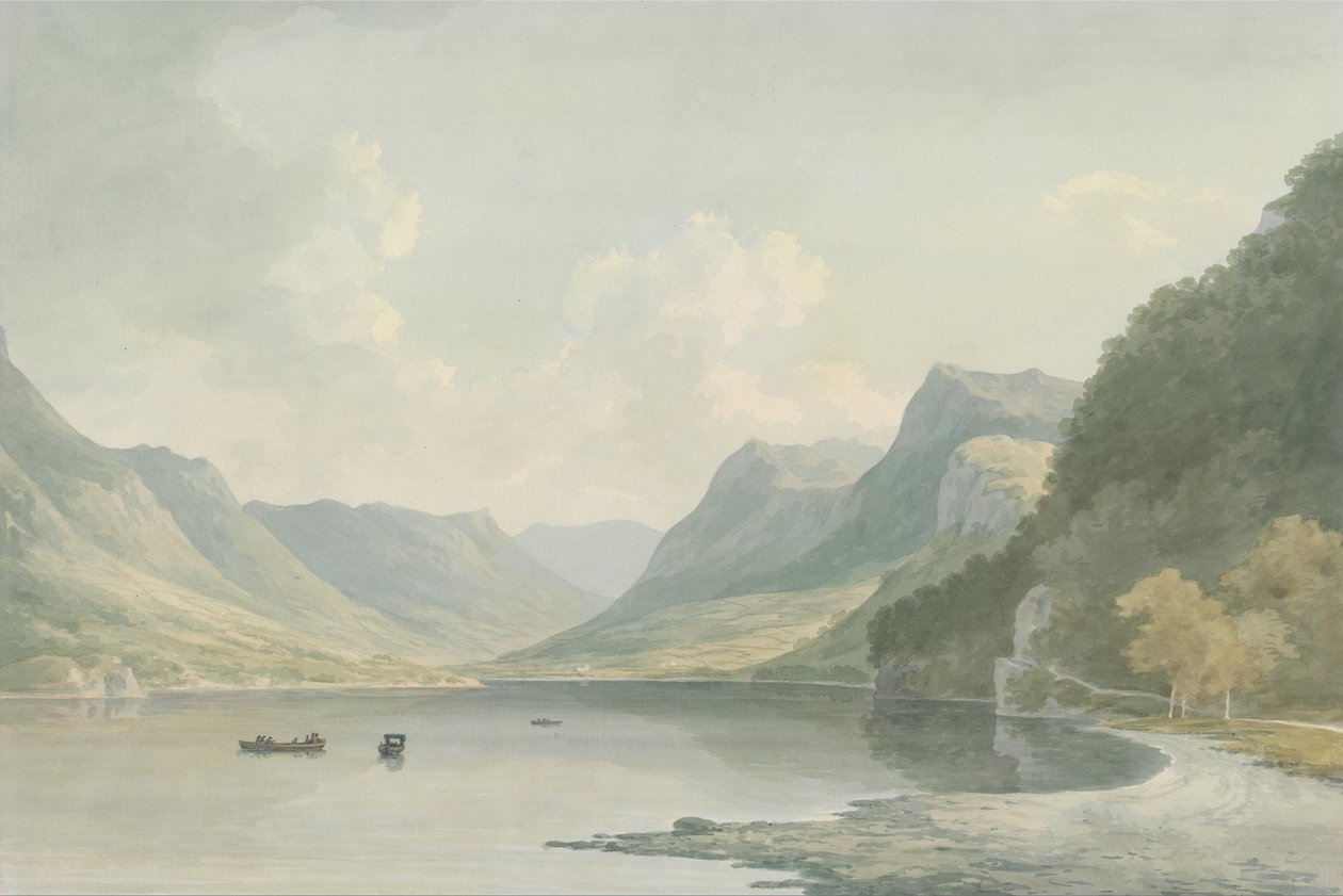 Ullswater, mirando hacia Patterdale de John Warwick Smith