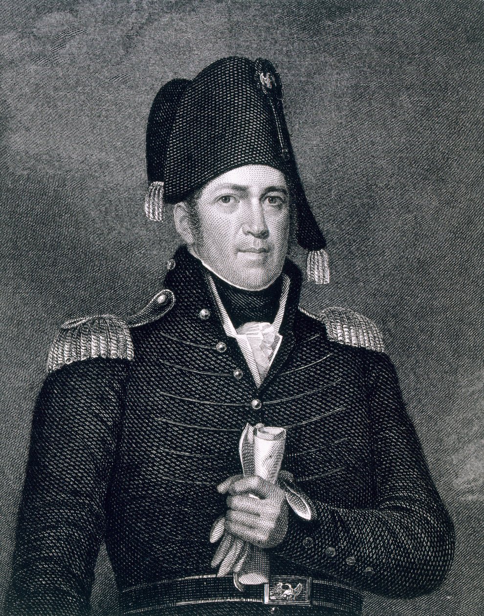 Jacob Jennings Brown (1775-1828) grabado por Asher Brown Durand después de una copia del original por James Herring de John Wesley Jarvis