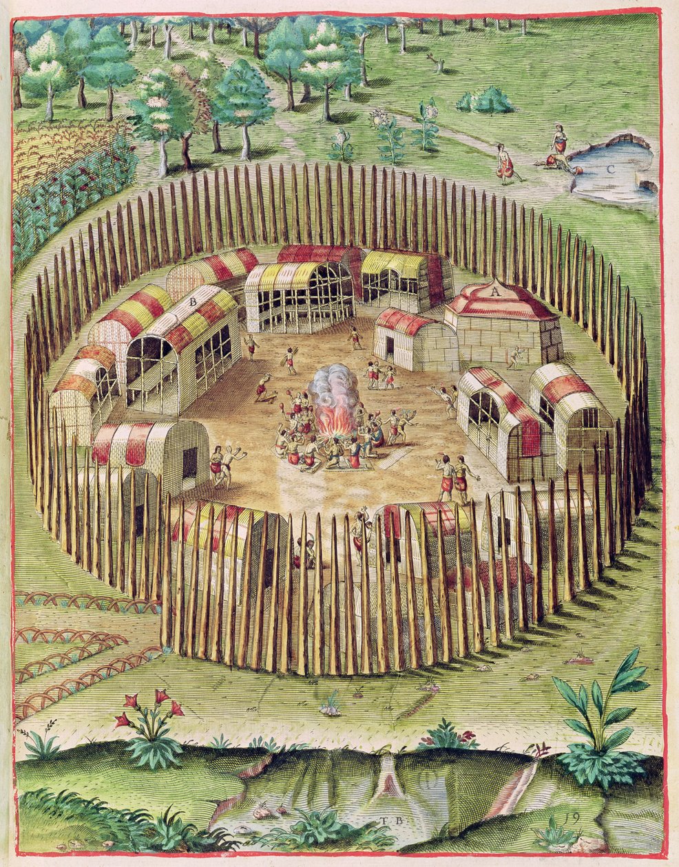 La ciudad fortificada de Pomeiooc, de 