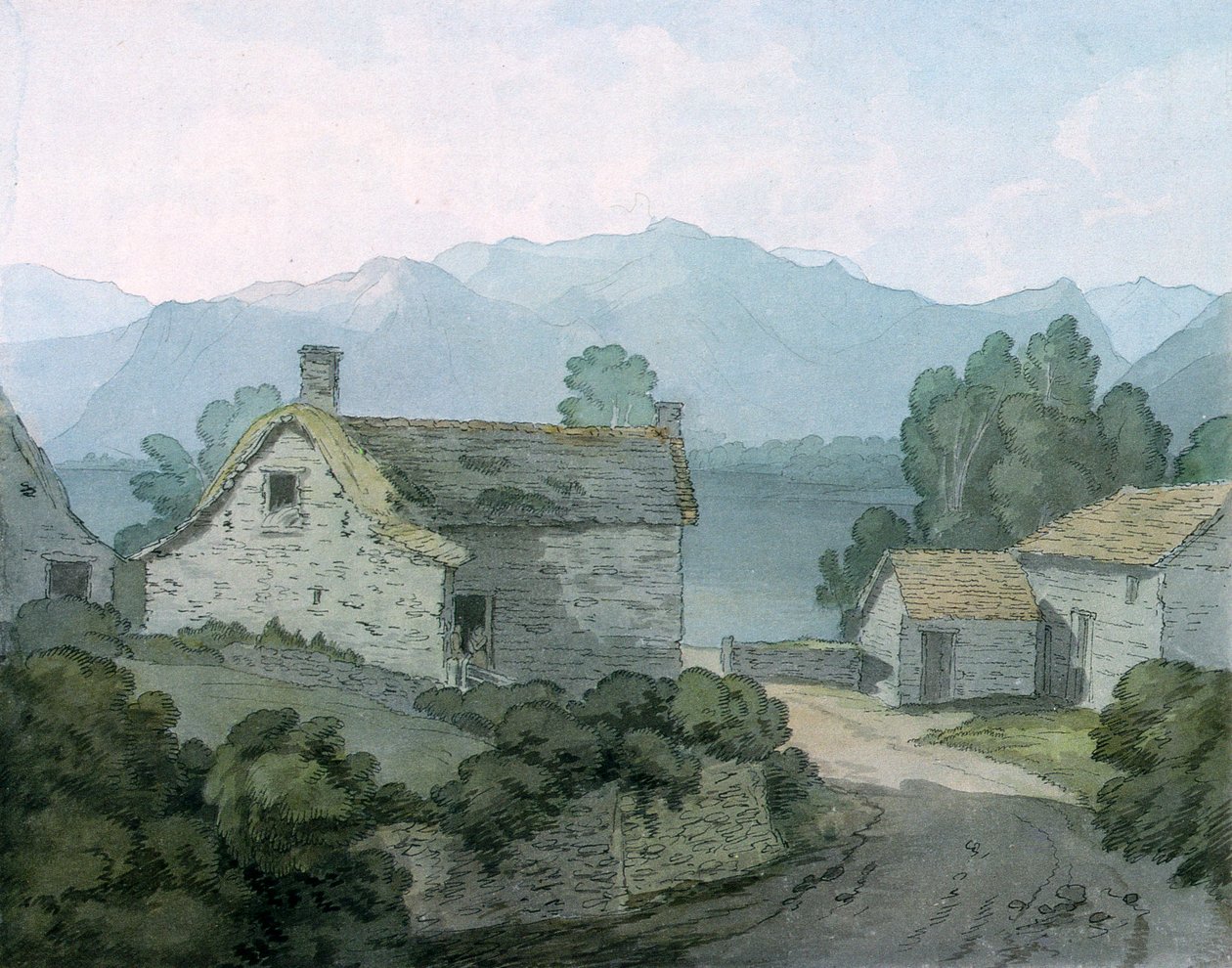 En Ullswater, Cumberland, 1791 de John White Abbott
