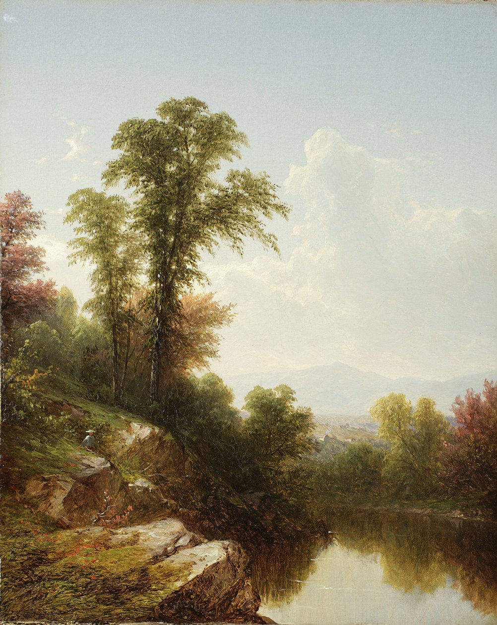 Escena del Río, Catskill, 1861 de John William Casilear