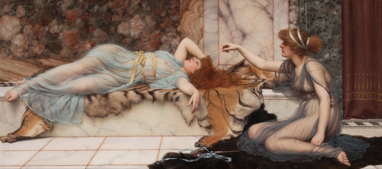 Travesura y reposo de John William Godward