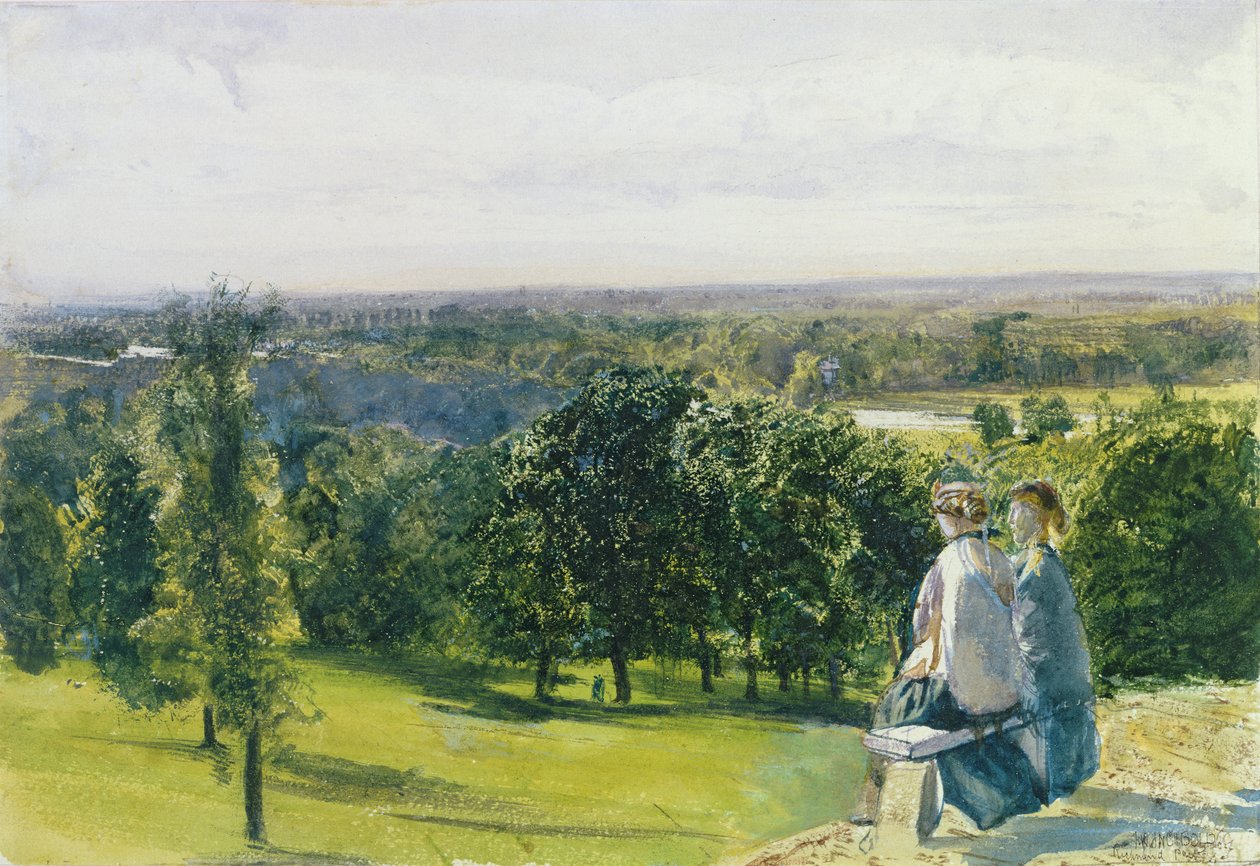 En Richmond Park, c.1869 de John William Inchbold