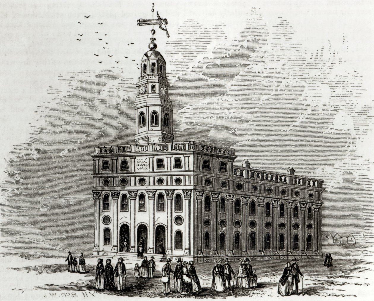 Templo de Nauvoo, Illinois, 1854 de John William Orr