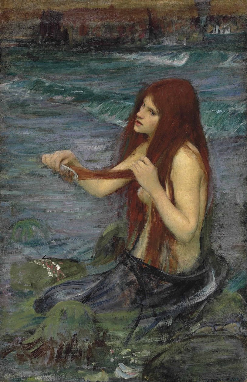 Una sirena de John William Waterhouse