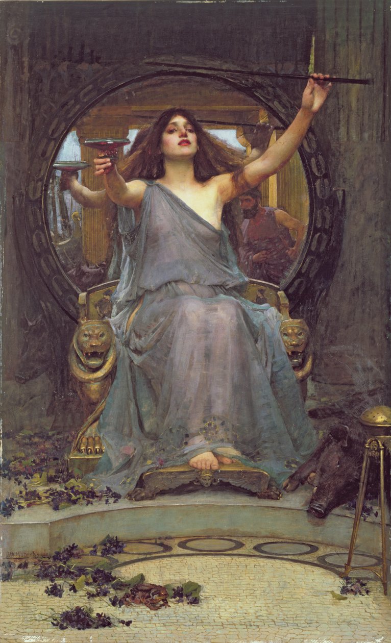 Circe Ofreciendo la Copa a Ulises, 1891 de John William Waterhouse