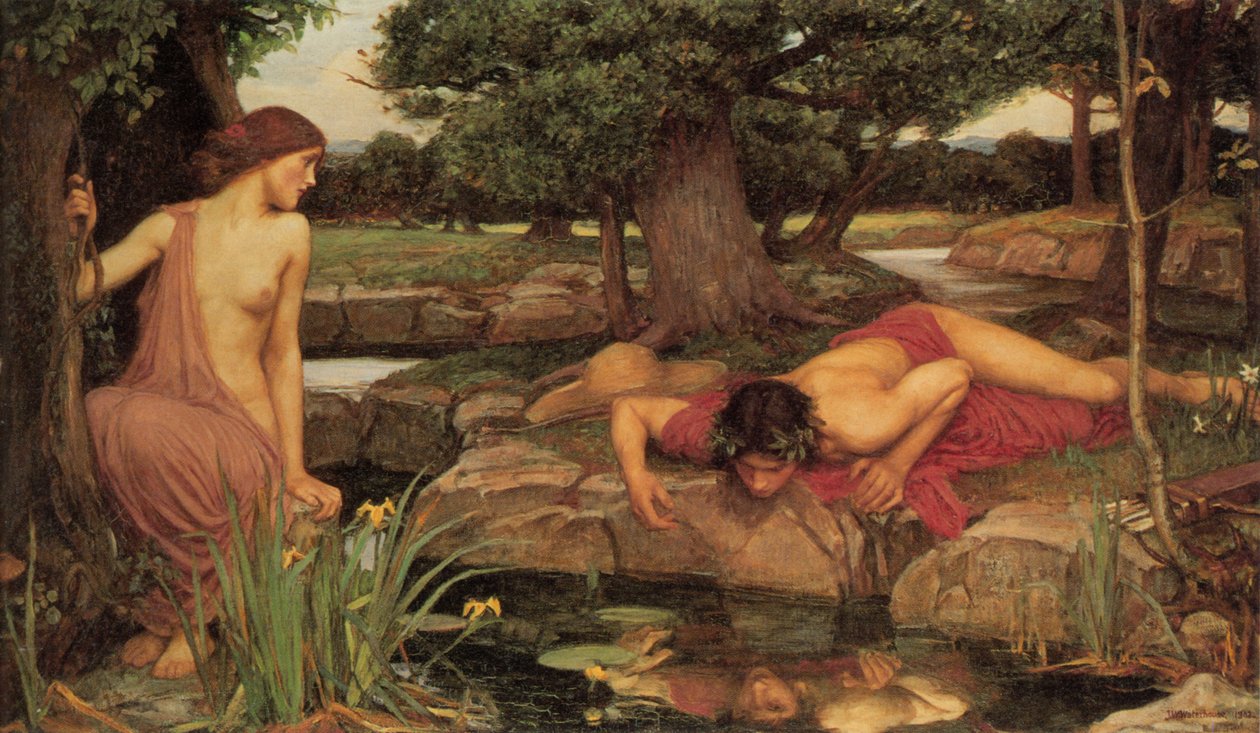 Eco y Narciso de John William Waterhouse
