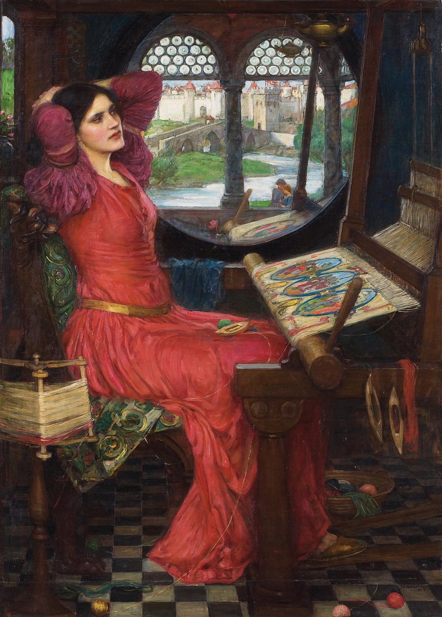 Estoy medio harta de sombras, dijo la dama de Shalott de John William Waterhouse