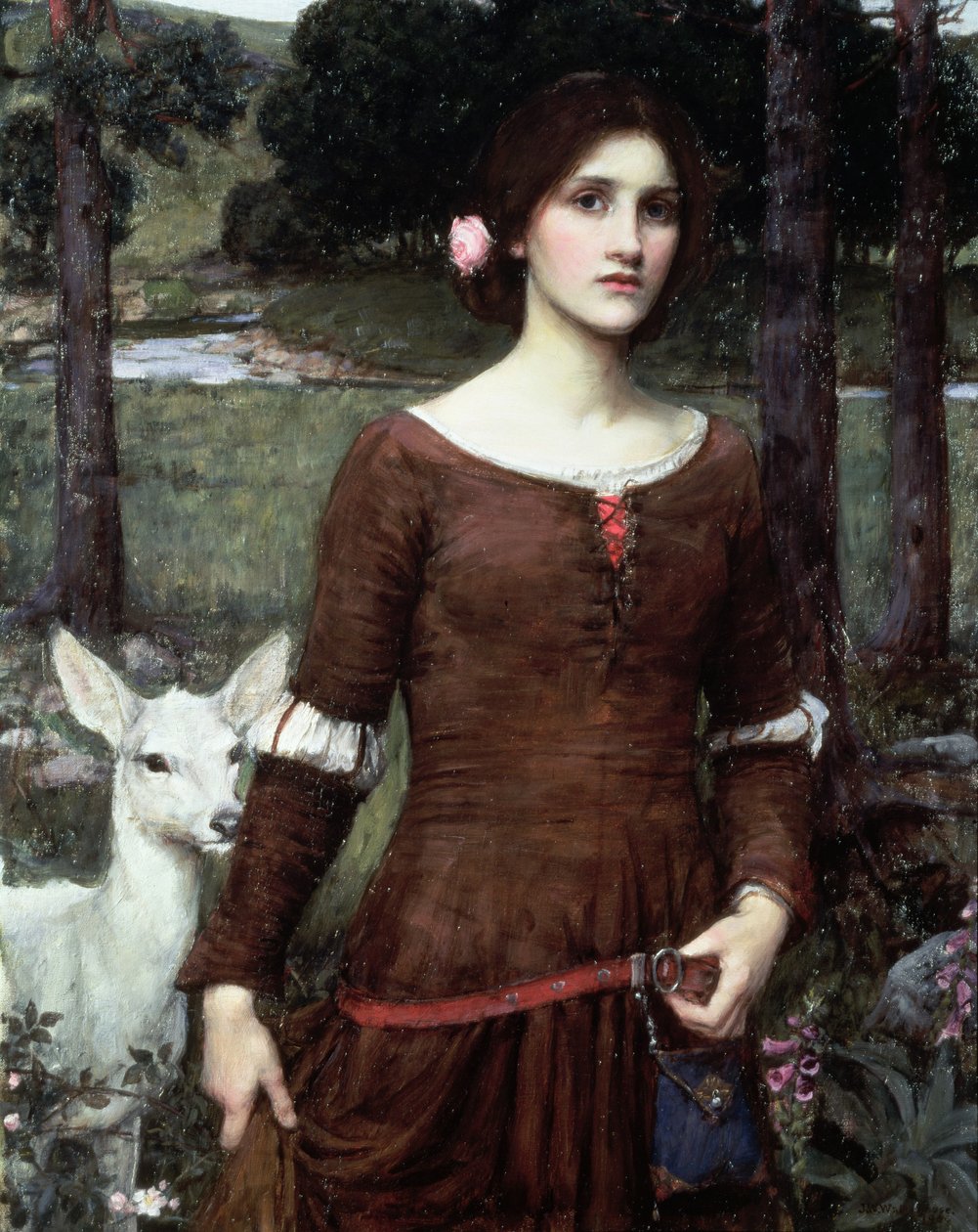 La dama Clare, 1900 de John William Waterhouse