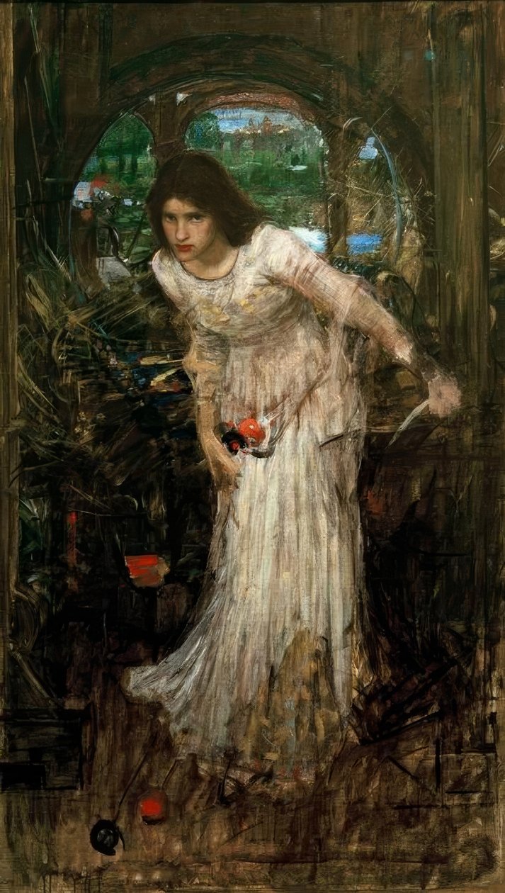 La dama de Shalott de John William Waterhouse