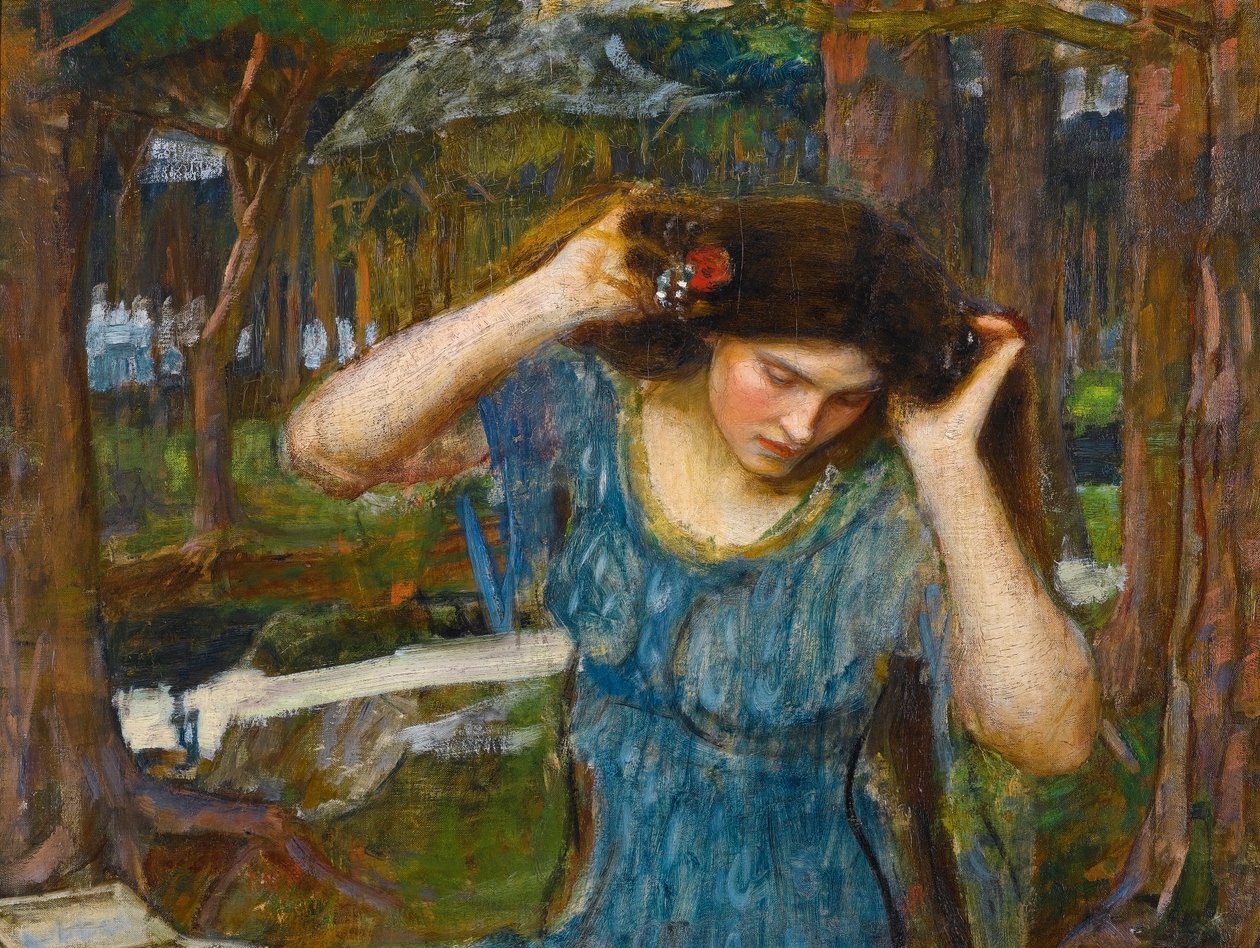 Vana Lamorna, un estudio para Lamia de John William Waterhouse