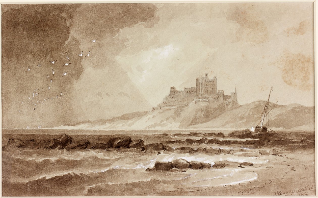Castillo de Bamburgh desde el norte de John Wilson Carmichael