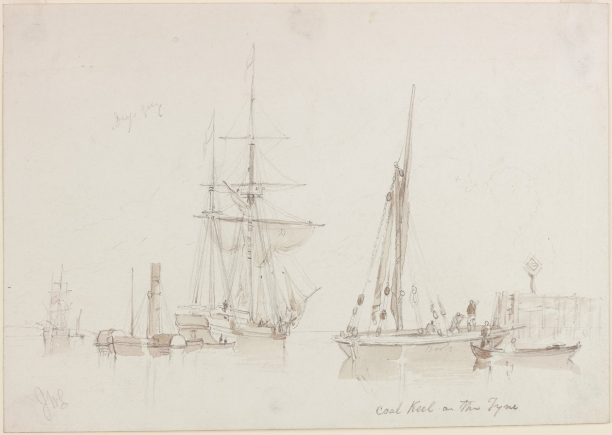Barcaza de Carbón en el Tyne de John Wilson Carmichael