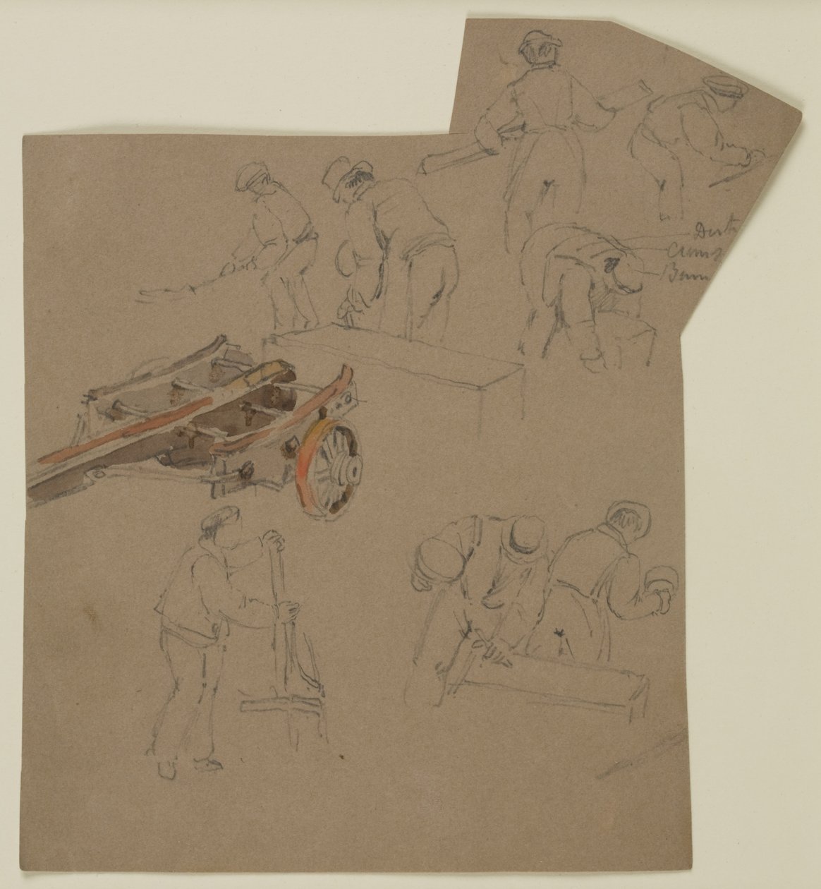 Estudios de hombres trabajando de John Wilson Carmichael