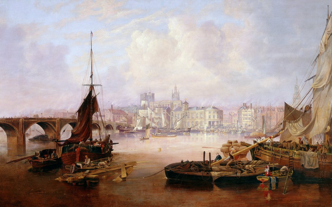 La Barca del Alcalde en el Tyne, 1828 de John Wilson Carmichael