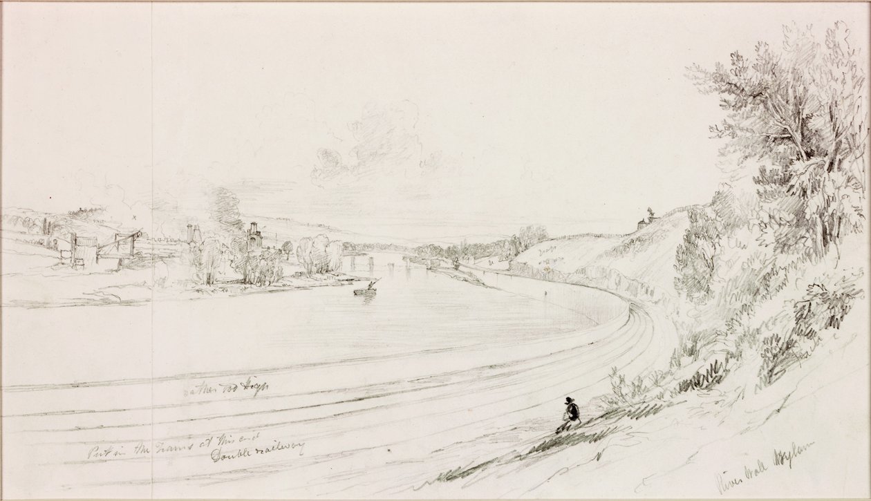 El muro del río, Wylam Scars de John Wilson Carmichael