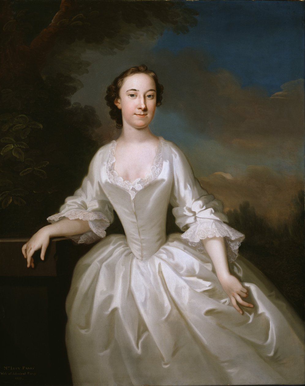 Retrato de Lucy Parry, esposa del almirante Parry de John Wollaston