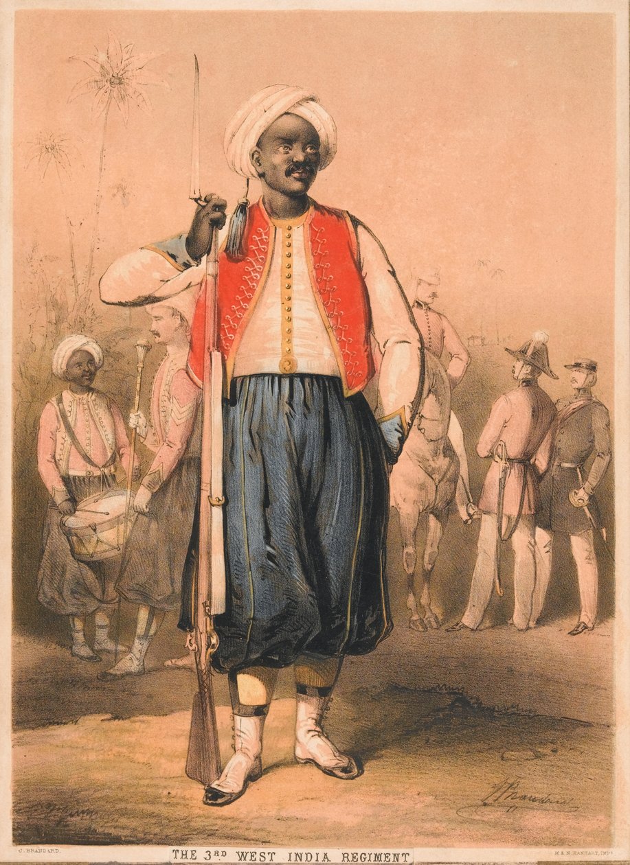 Soldado, 3º Regimiento de las Indias Occidentales de John (after) Brandard