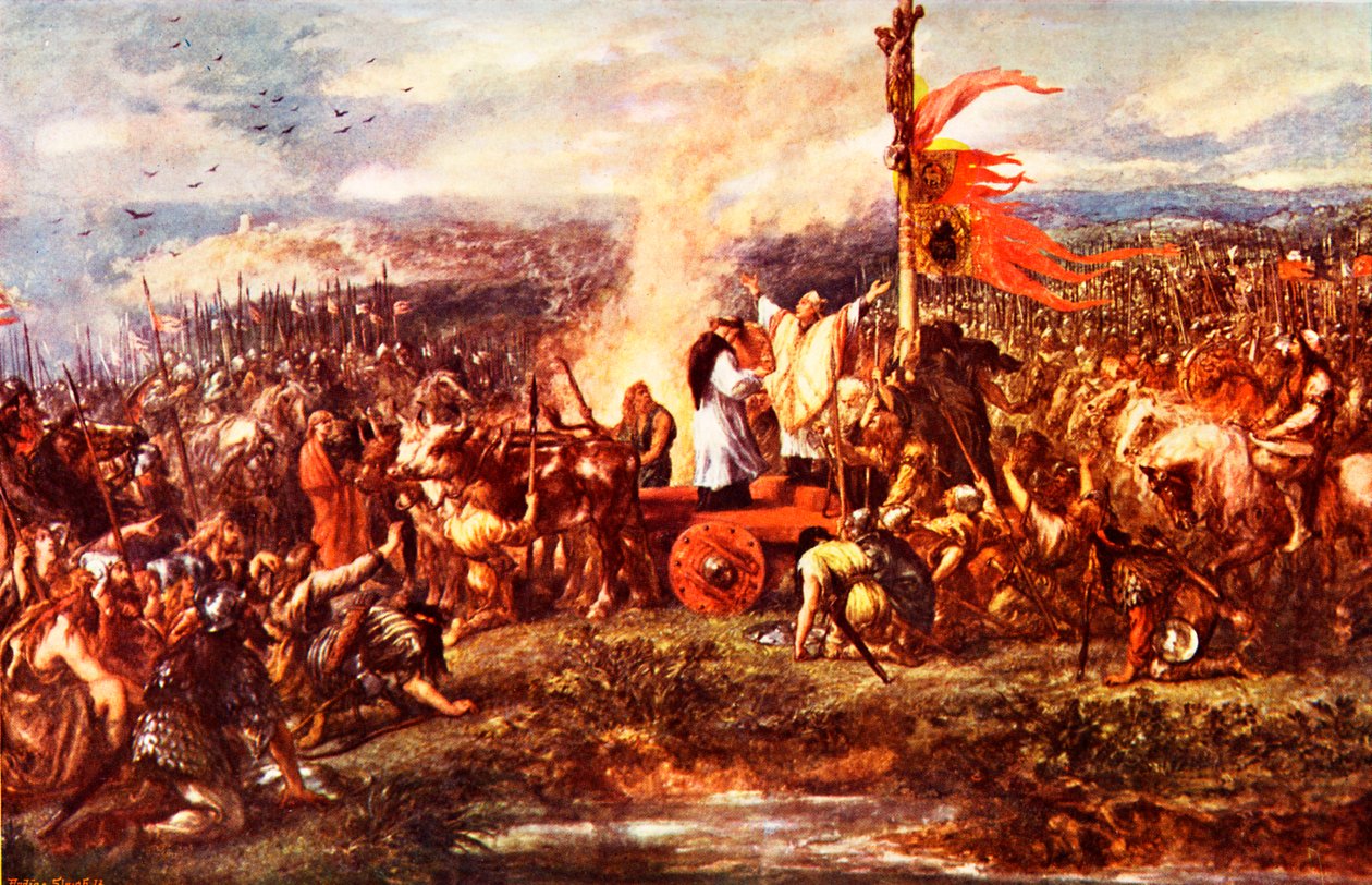 La batalla del estandarte de John (after) Gilbert